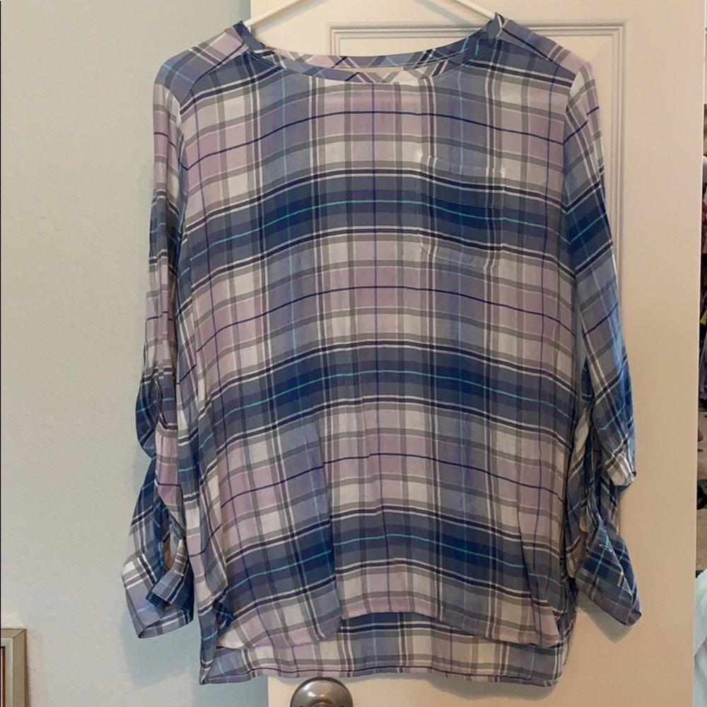 Loft blouse with pocket in front